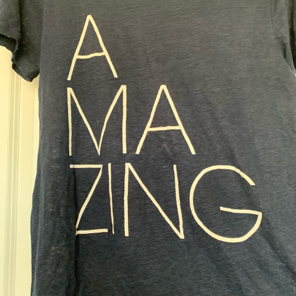 “Amazing” Linen T-shirt - Picture 3 of 5